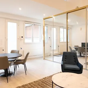 Apartamento 15th - Loft Duplex 4 Pers - Metro Francia